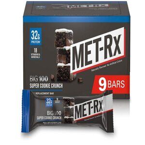 MET-Rx Big 100 Protein Bar, Meal Replacement Bar